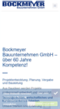 Mobile Screenshot of bockmeyer-bau.de